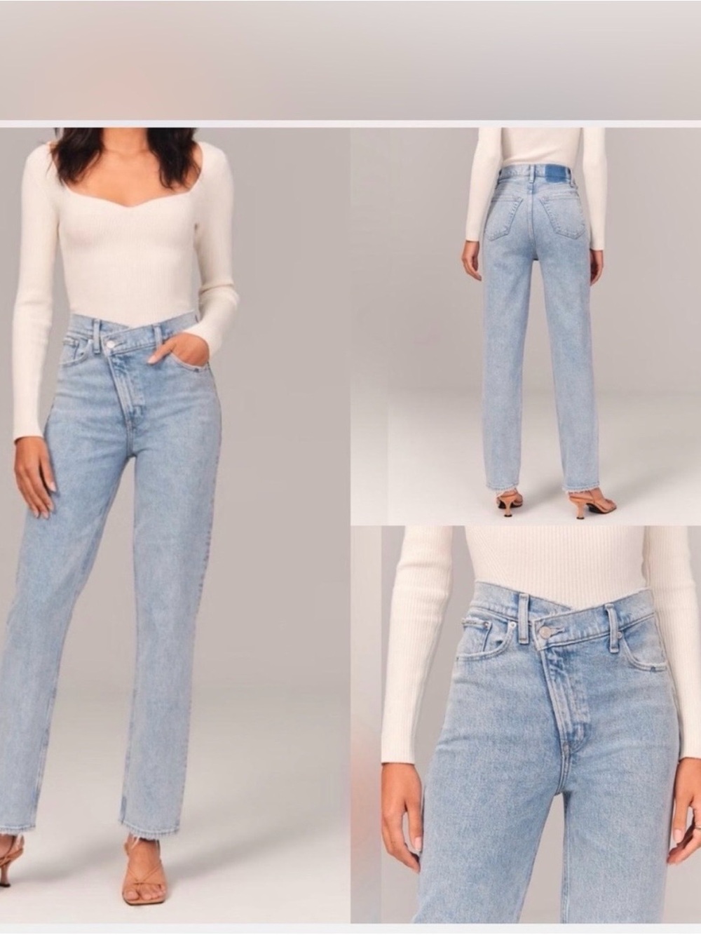 Abercrombie Curve Love 90s Straight Ultra High Rise Jeans 28 6L
